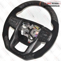 Custom Alcantara Matte Forged Flat Bottom Steering Wheel Fits 19-24 GM Truck