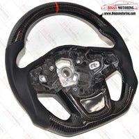 2021-2024 Custom Carbon Fiber LED Steering Wheel With heat Fits BMW M3 M4