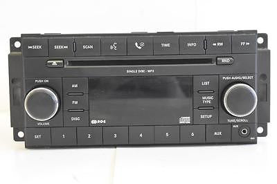 2007-2010 Dodge Avenger Radio Stereo 6 Disc Changer Climate Control