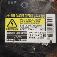 2007 TOYOTA PRIUS XENON HEADLIGHT BALLAST CONTROL 85967-24010