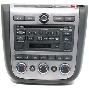 2006-2007 Nissan Murano Bose Radio Map 6 Disc Changer Cd Player 28188 CC200 - BIGGSMOTORING.COM