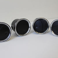 2004-2008 FORD F150 DASH A/C AIR VENTS BLACK & CHROME SET of 4 2007 2006 2005 - BIGGSMOTORING.COM