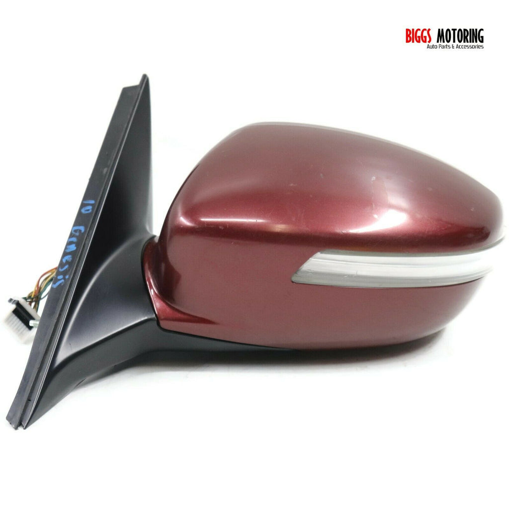 2009-2014 Hyundai Genesis  Driver Left Side Power Door Mirror Red