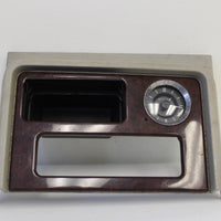 2003-2006 Cadillac Escalade Center Console Woodgrain Upper Trim Bezel W/ Clock - BIGGSMOTORING.COM