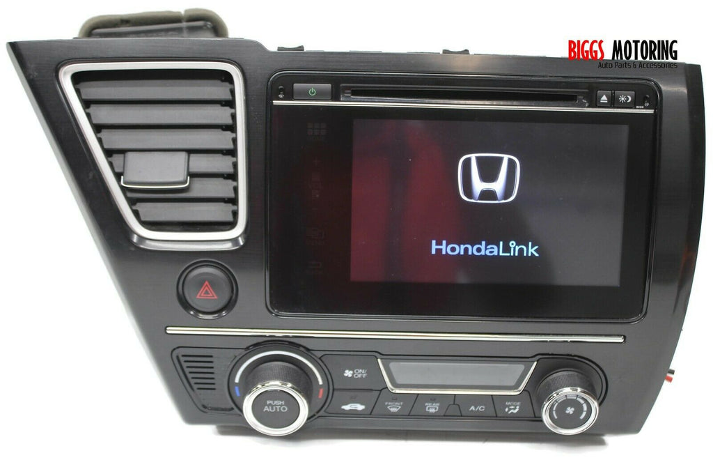 2014-2015 Honda Civic Radio Stereo Cd Player Touch Screen 39100-TR6-A520-M1 +cod