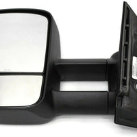 2007-2014 Chevy Silverado Avalanche Driver Left Side Manual Door Mirror Black