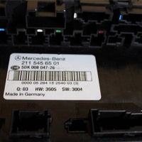 2003-2008 Mercedes Benz E320 W211 Oem Left Rear Fuse Box Sam Module Computer - BIGGSMOTORING.COM