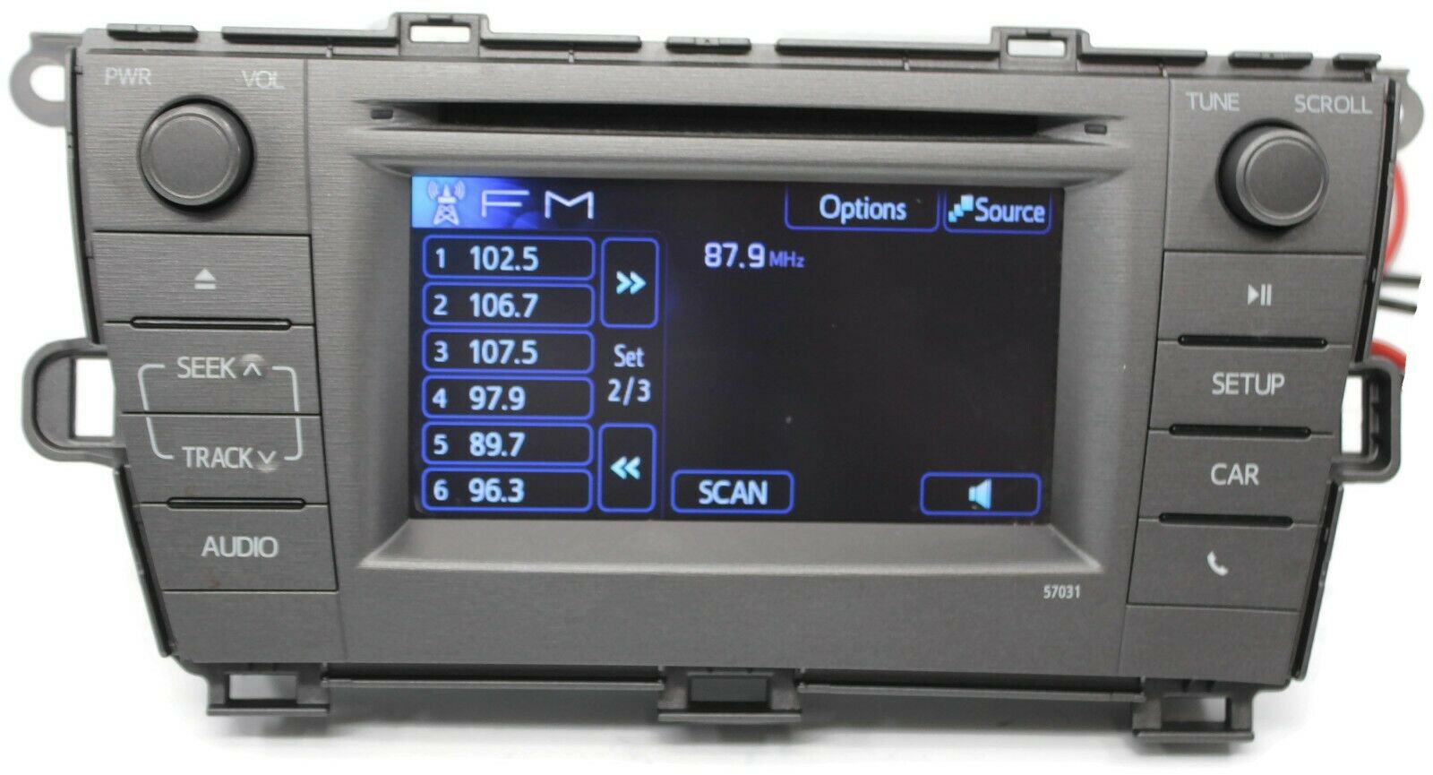 2012-2015 Toyota Prius 5703 Radio Stereo Cd Player Touch Screen 86140-