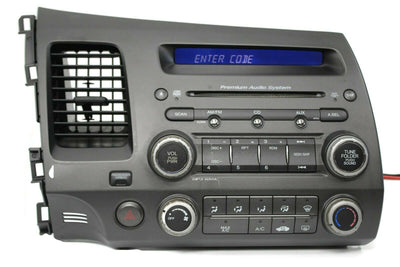 2006-2011 Honda Civic Premium Radio Cd Player Ac Control 39100-SVA-A20