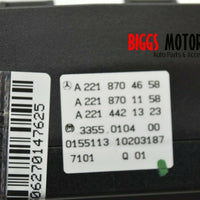 2007-2013 Mercedes Benz W221 S550 Ac Heater Climate Control Unit A 221 870 46 58