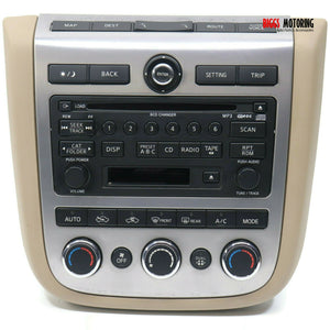 2006-2007 Nissan Murano Radio Stereo Ac Control Cd Player 28188 CC200 - BIGGSMOTORING.COM