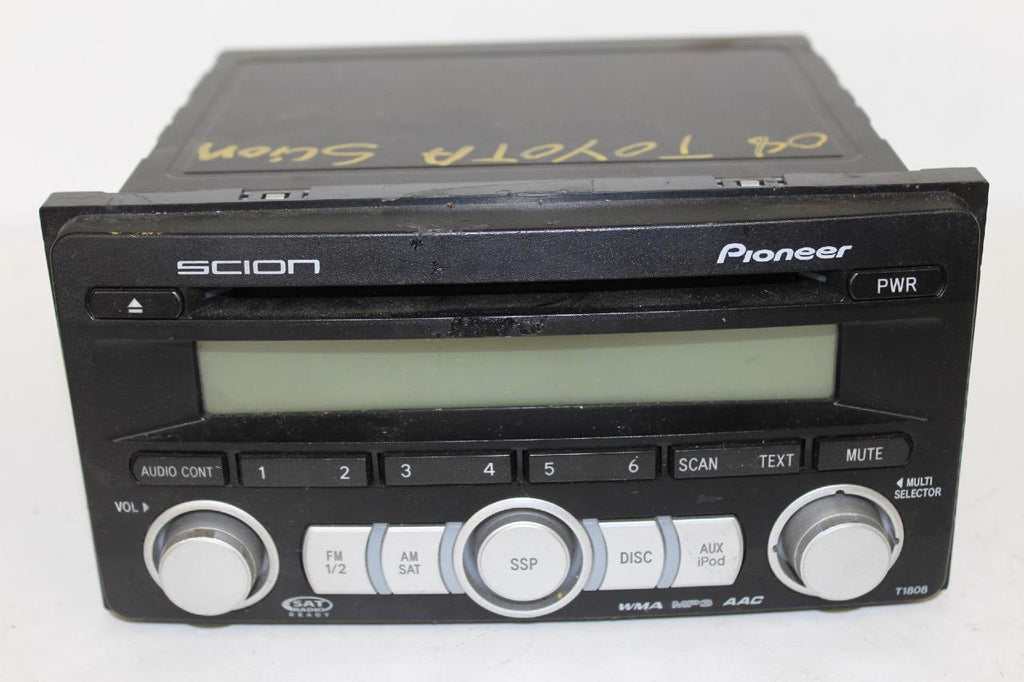 2004-2009 TOYOTA SCION  RADIO STEREO MP3 CD PLAYER PT546-00080 T1808 - BIGGSMOTORING.COM