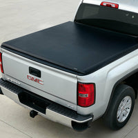 2014-2018  Sierra 1500 Hard Tri-Fold Tonneau Cover 5'8'' W/ GMC Logo 84023758