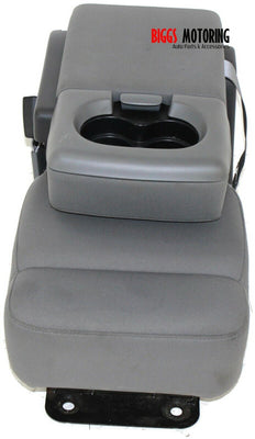2004-2008  Ford F150 Center Console Jump Seat W/ Storage & Cup Holder Gray