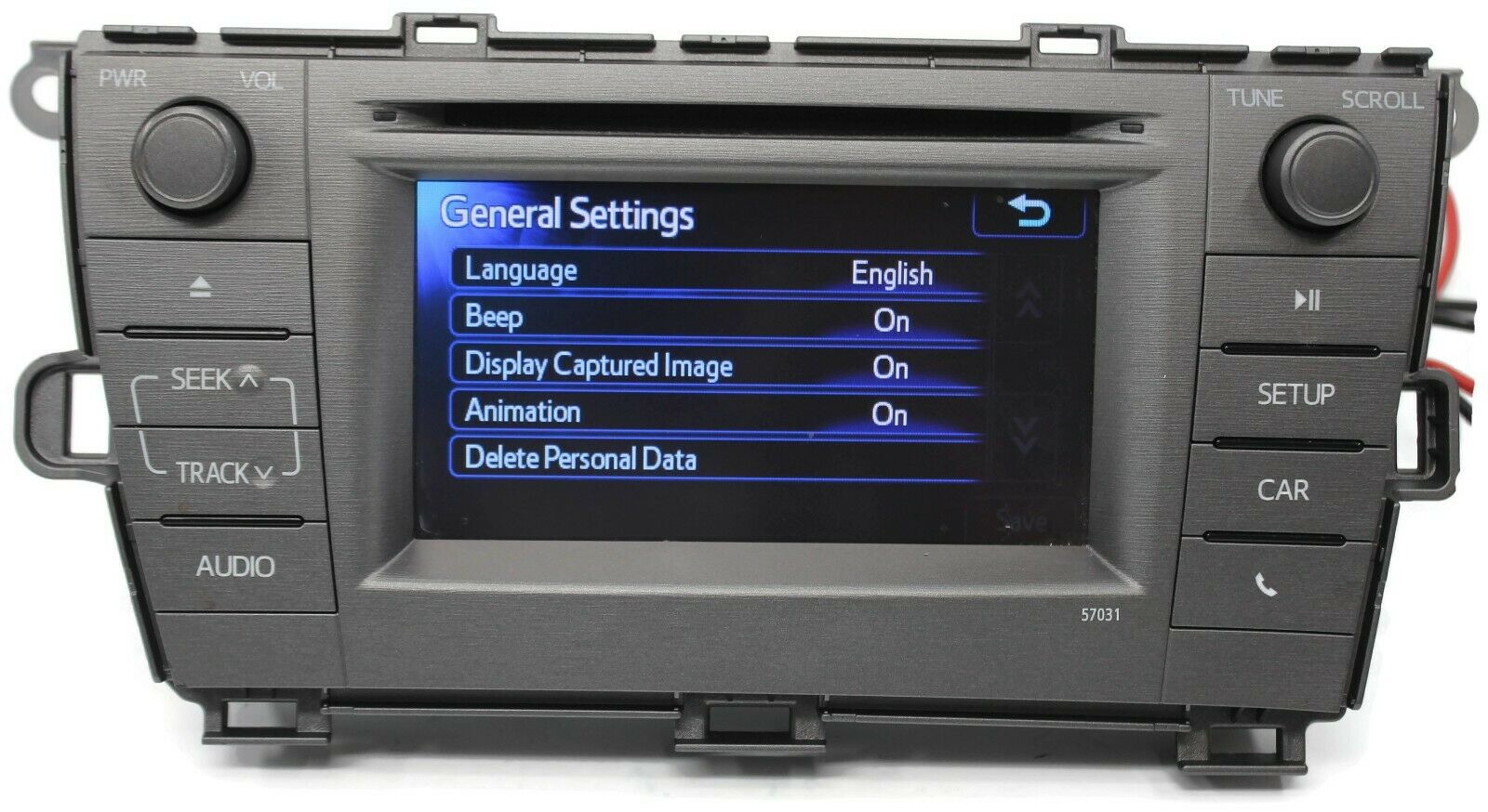 2012-2015 Toyota Prius 5703 Radio Stereo Cd Player Touch Screen 86140-