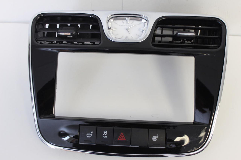 2011-2013 Chrysler 200 Dash Radio Bezel Trim Clock W/ Hazard Switch