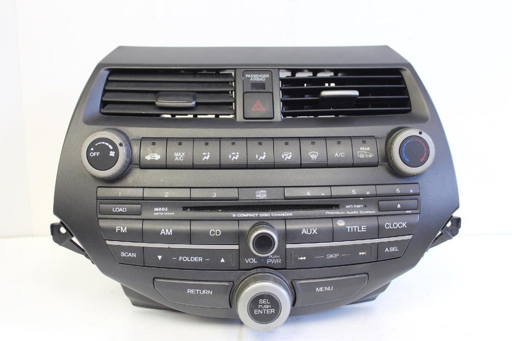 2008-2010 HONDA ACCORD RADIO 6 DISC DISC CHANGER MP3 CD PALYER