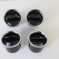 2004-2008 FORD F150 DASH A/C AIR VENTS BLACK & CHROME SET of 4 2007 2006 2005 - BIGGSMOTORING.COM