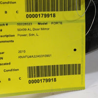 2010-2012 KIA FORTE KOUPE EX DRIVER LEFT SIDE POWER DOOR MIRROR DARK CHERRY