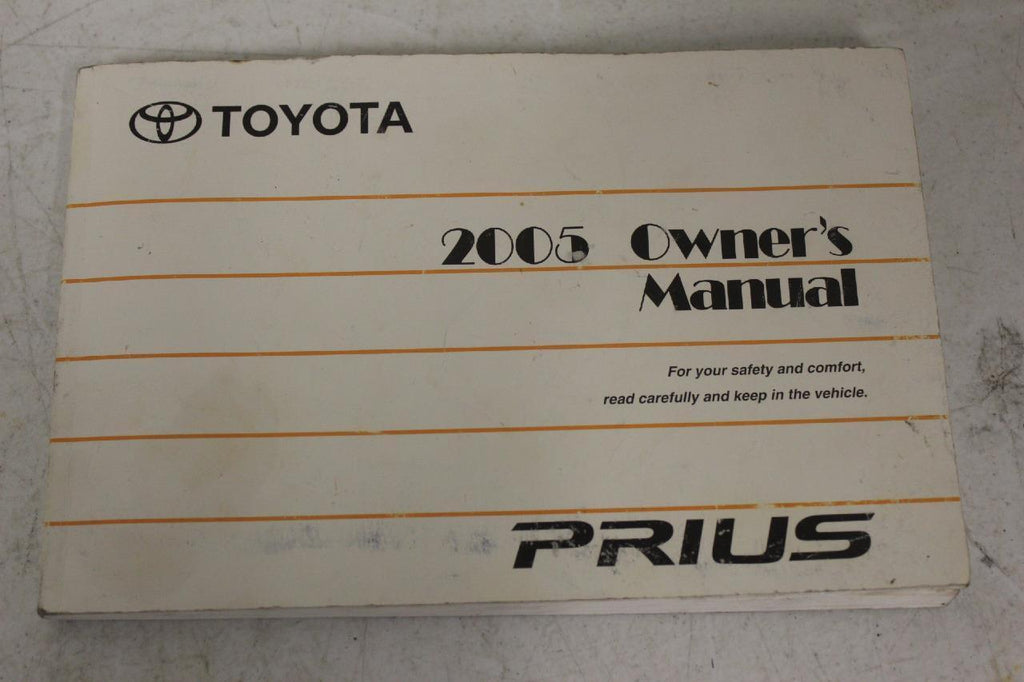 2005 Toyota Prius Plus Navigation Owner's Manual - BIGGSMOTORING.COM