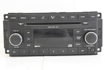 2007-2010 DODGE AVENGER RADIO STEREO 6 DISC CHANGER CLIMATE CONTROL