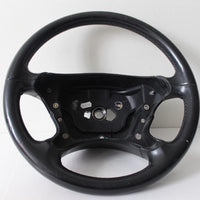 2003-2008 Mercedes Benz R230 Sl500 Sl600 Steering Wheel Black Leather - BIGGSMOTORING.COM