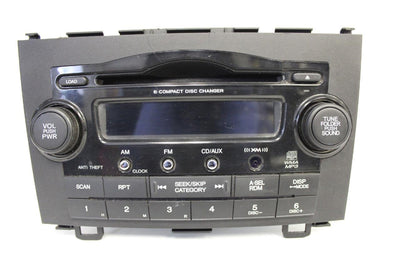 2007-2011 HONDA CR-V RADIO STEREO 6 DISC CHANGER CD PLAYER 39100-SWA-A203