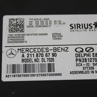 2008-2011 Mercedes Benz Sirius Satellite Radio Module Receiver