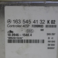 1998-2001 Mercedes Benz Ml320 W163 4Esp Ecu Control Module Unit - BIGGSMOTORING.COM