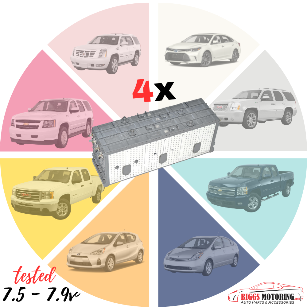2008-2013 Yukon Tahoe Escalade Hybrid 4x Battery Cell Nimh Module Tested 7.5-7.9