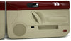 2003-2010 VW Beetle Convertible Passenger & Driver Side Door Panels Red & Beige - BIGGSMOTORING.COM