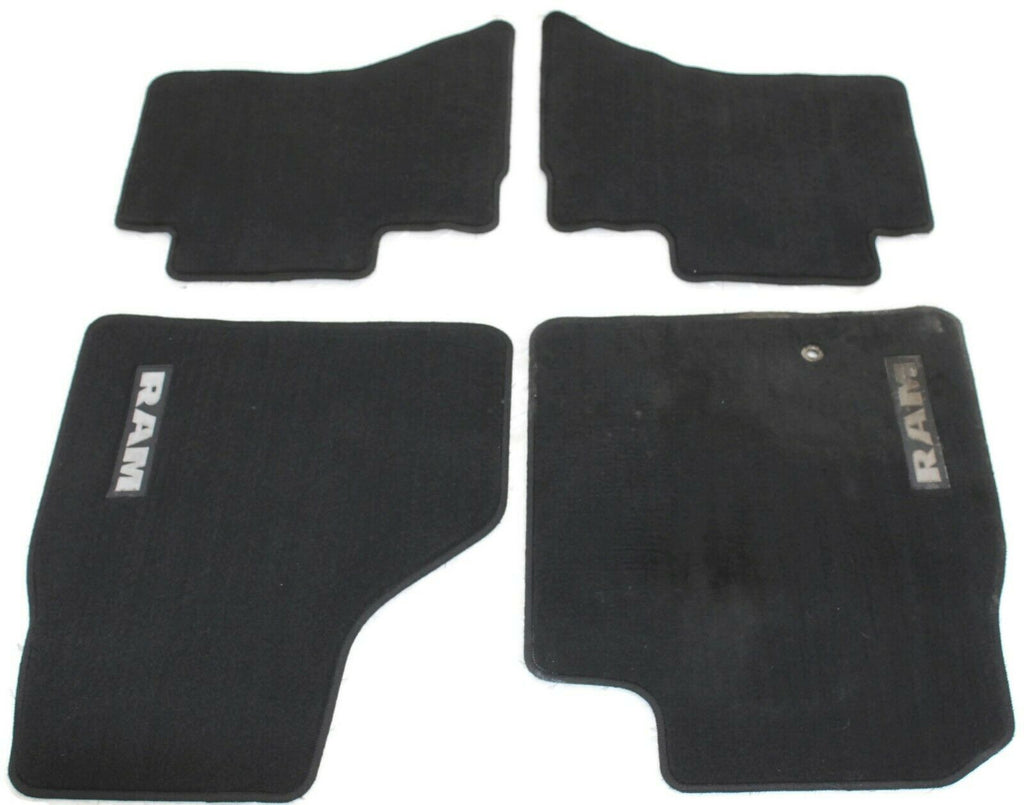 2013-2017 Dodge Ram Front & Rear Floor Mat Set Black