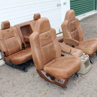 99-2010 FORD F250 F350 KING RANCH LEATHER SEATS BUCKETS NICE CREW CAB 2006 #35