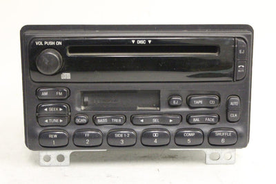 2001-2004 Ford Mercury  Radio Stereo Am/ Fm Cassette Cd Player - BIGGSMOTORING.COM