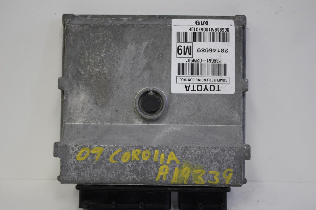 2009-2010 Toyota Corolla Engine Computer Control Module 89661-02M90