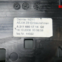 2007-2009 Mercedes Benz W211 E350 Hazard Control Door Lock Panel A 211 680 17 14